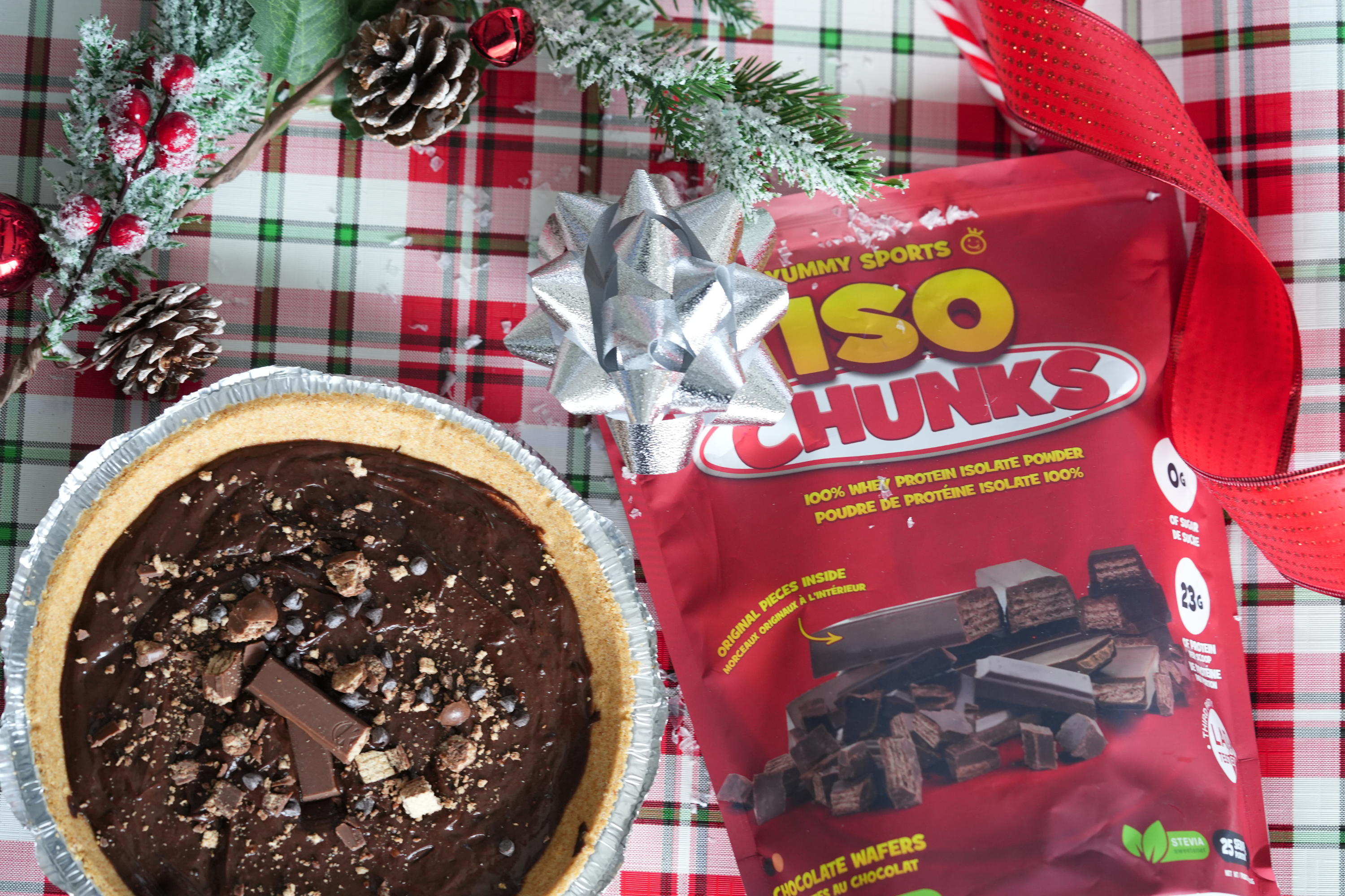 Chocolate Protein Pudding Pie