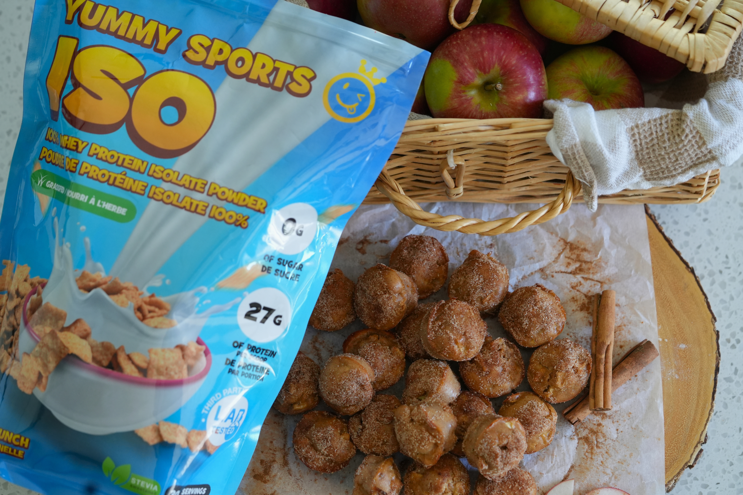 Mini apple donuts