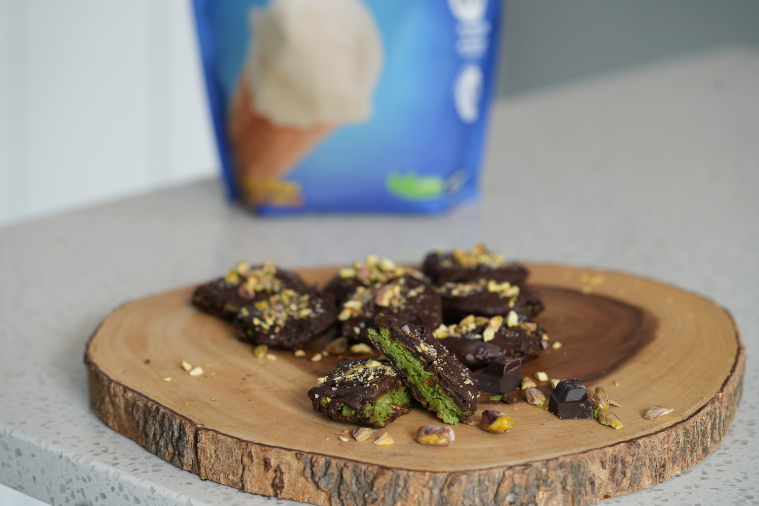 Dubai-Style Chocolate Pistachio Date Bites