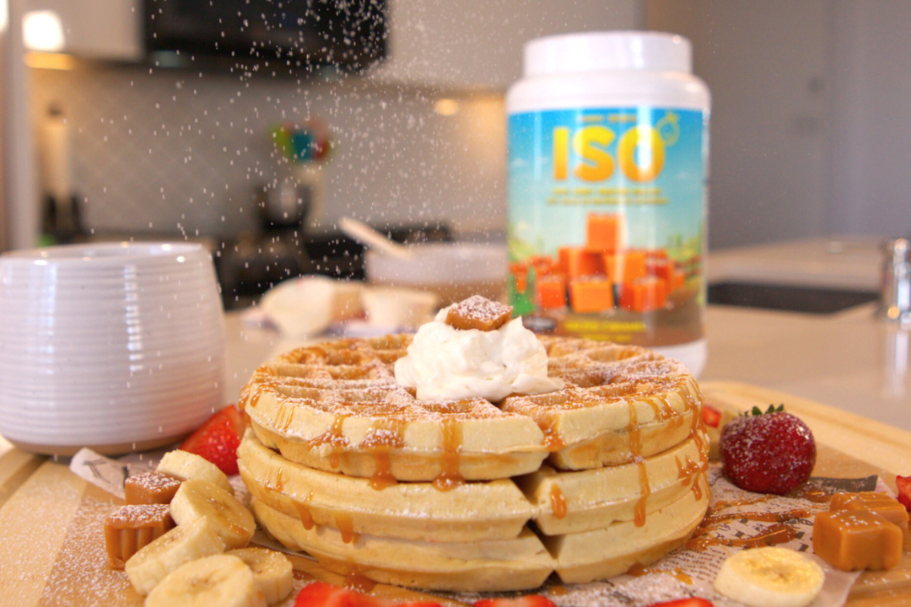 High-protein waffles